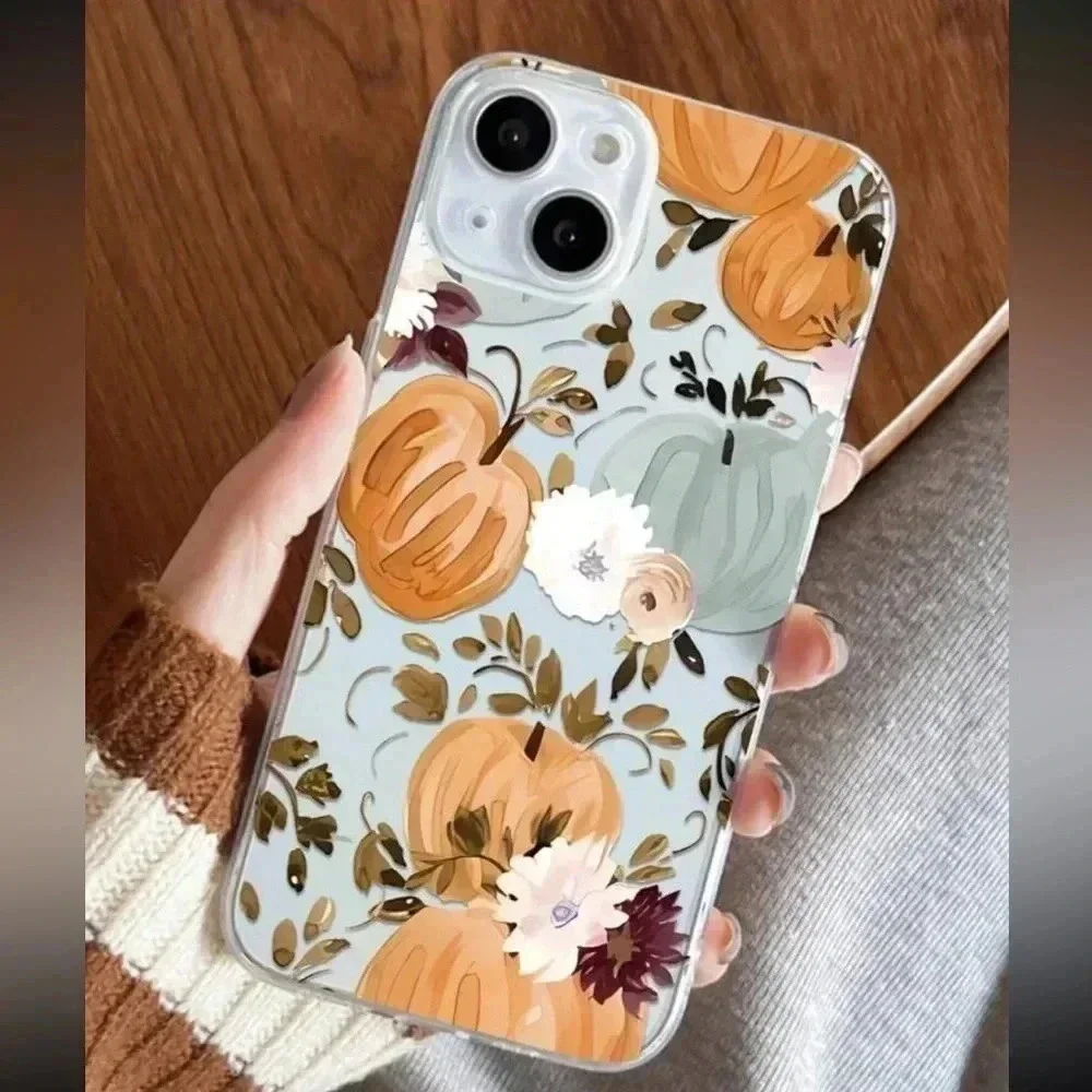 iPhone 13 Pro Max Pumpkin Flower Pattern Case NWT